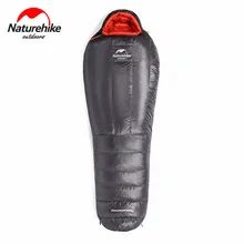 Naturehike спальный мешок с гусиным пухом для мам, зимний 20D 400T нейлоновый водонепроницаемый теплый спальный мешок, портативный туристический спальный мешок