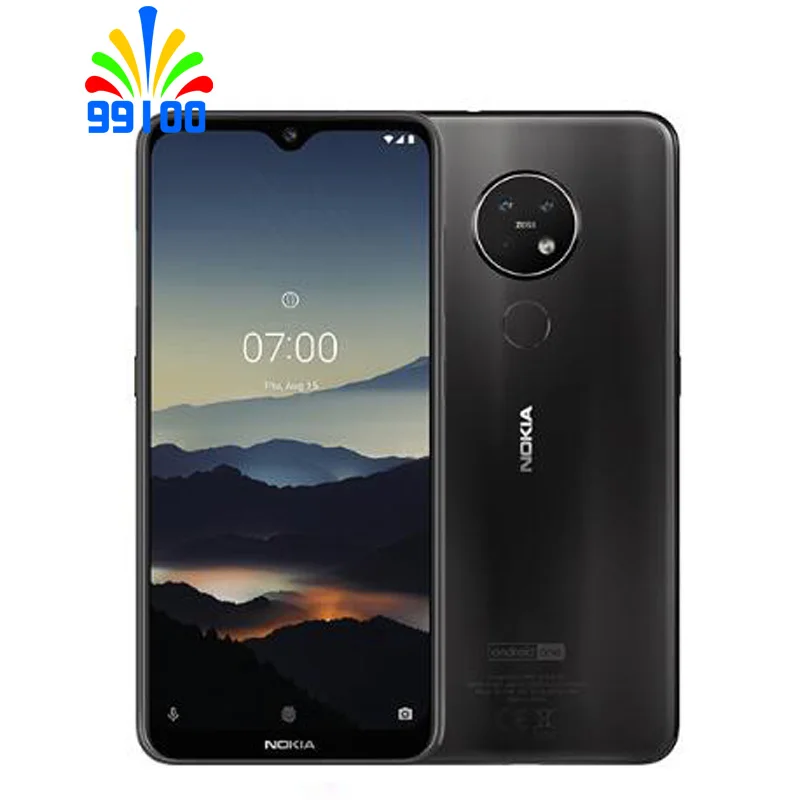 Nokia-móvil 7,2 Qualcomm660, móvil renovado, Original, Dual/individual SIM, 6,26 pulgadas, 4GB + 64GB/128GB, 3 cámaras traseras, reconocimiento de huella dactilar