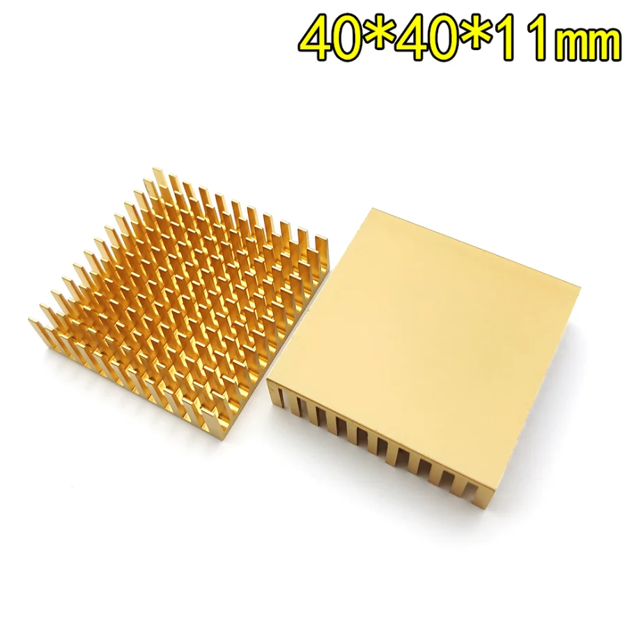 1Pcs Heat sink 40*40*11MM (gold slot) high-performance radiator | Лампы и освещение