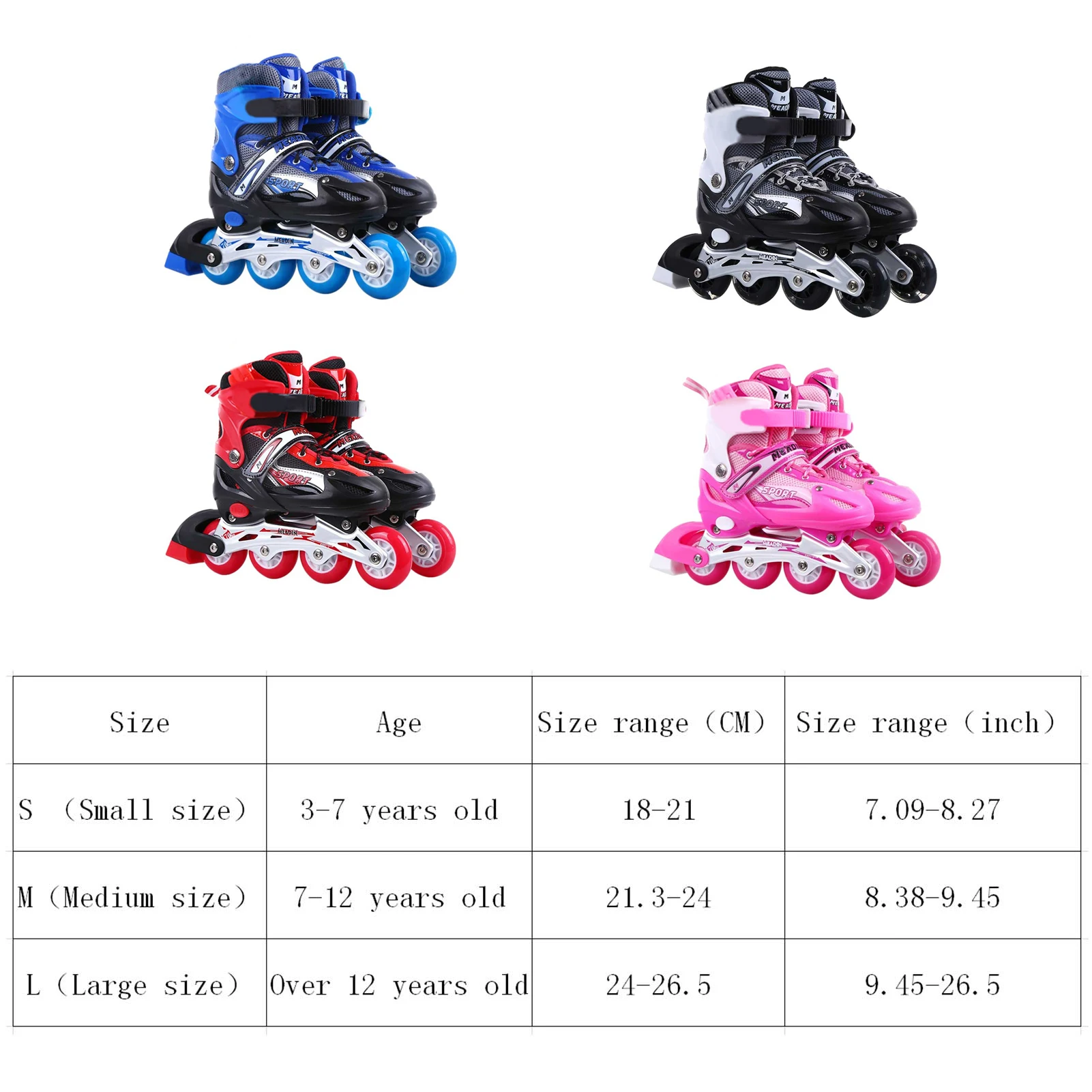 Inline Speed Skates Shoes Hockey Roller Skates Sneakers Rollers Children Roller With Light Up Wheels roller skates