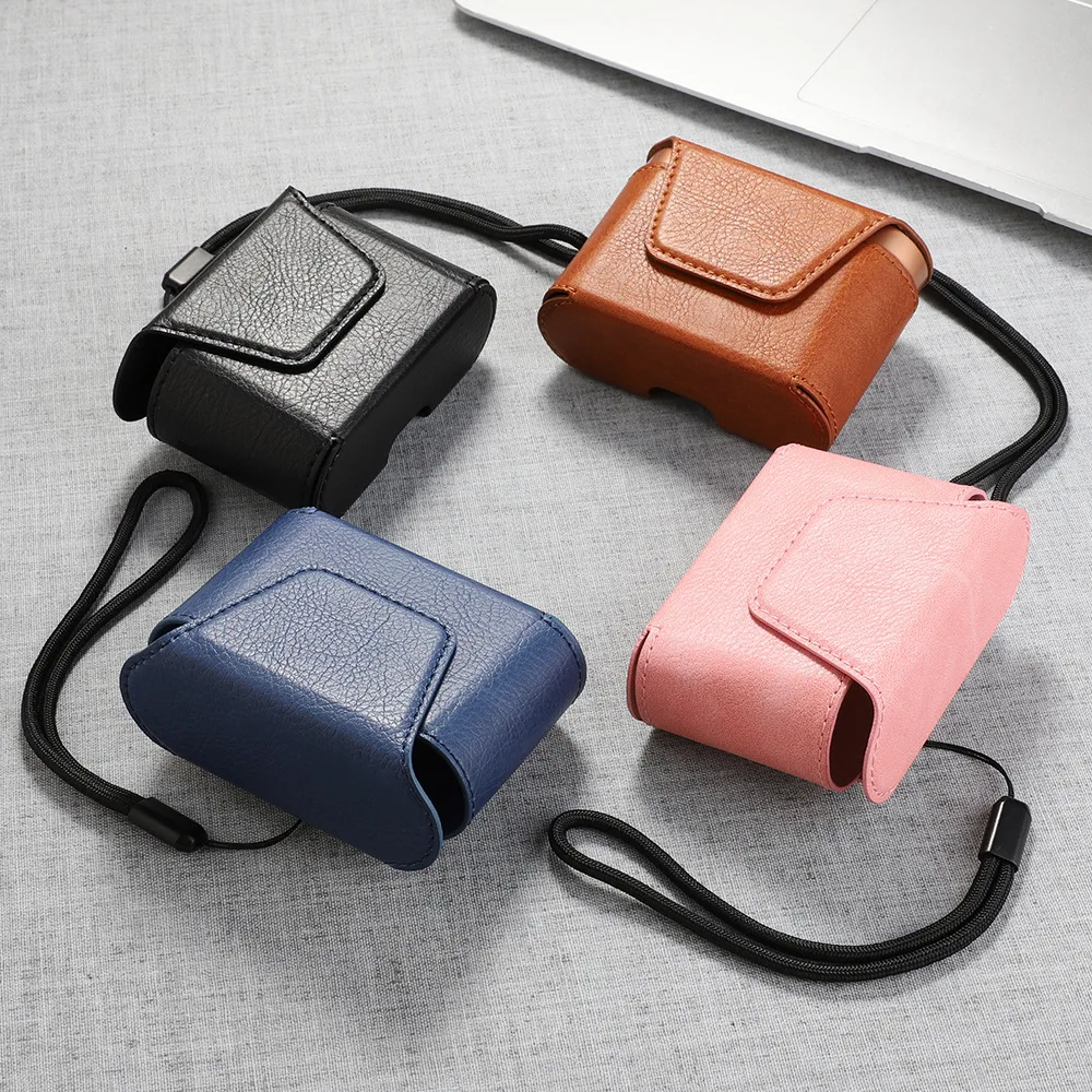 JINSERTA Magnetic Leather Case for WF-1000XM3 Bluetooth Headset PU Leather Cover Protector for WF-1000XM3 Full Body Protection