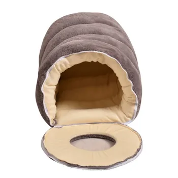 

Cave-shaped Small Dogs And Cats Round Nest Pet Dog Cat Nest Detachable Washable Warm Bed Pet Sleeping House Nesting Rest Place