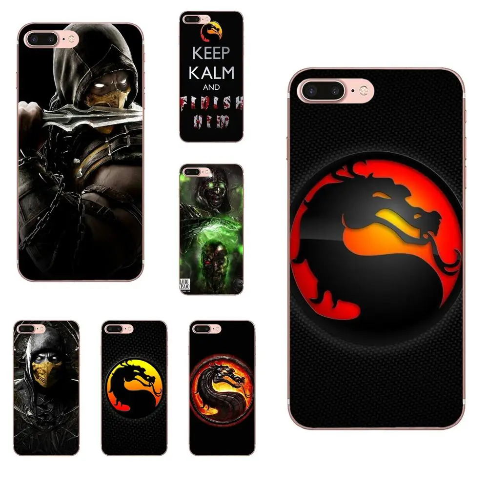 TPU принт Капа минусовой Mortal Kombat логотип для Galaxy Alpha Note 10 Pro A10 A20 A20E A30 A40 A50 A60 A70 A80 A90 M10