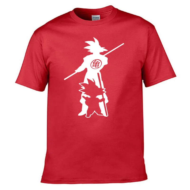 Новое поступление, футболка из японского аниме «Драконий жемчуг Z», Супер Saiyan, мужские футболки Son Goku, топы, Мужская одежда, хлопковая футболка - Цвет: 6