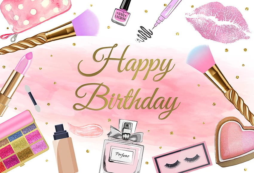 Mehofond Photography Background Pink Beauty Makeup Spa Party Women Girls Birthday Decorations Backdrop Photo Booth Studio Banner photo backdrop party decoration covers
