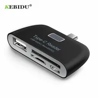 KEBIDU Multi-funktion 4 in 1 OTG/TF/SD Smart Kartenleser mit Micro USB/Typ C Ladung Port für Samsung Galaxy S6 Rand Für Telefon