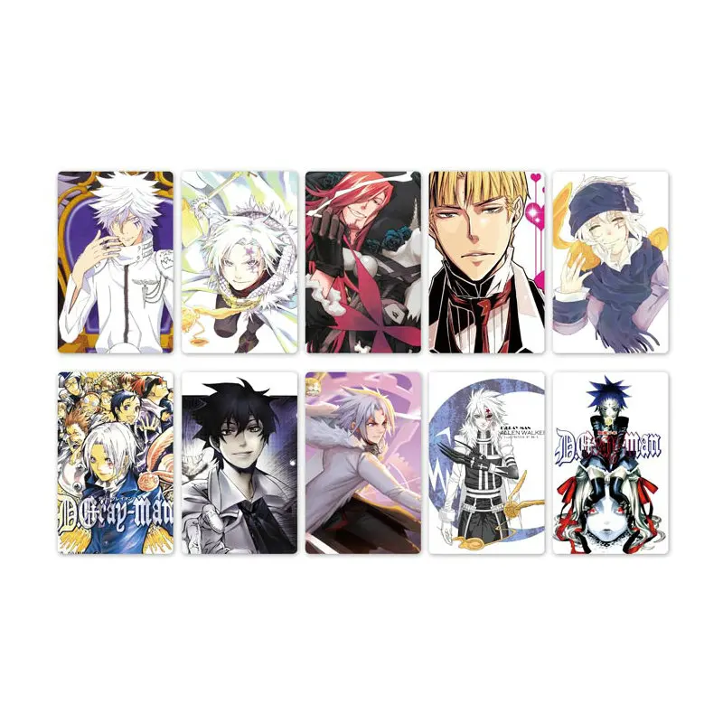 10 шт. Аниме D. Gray-Man Card стикер s Водонепроницаемая крапленая карта наклейка Дети стикерные игрушки для детей коллекция подарок
