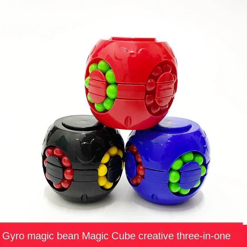 

Magic Bean Fingertip Gyro Magic Cube Toy Finger Rotating Gyro Children Decompression and Decompression Educational Creative Toys