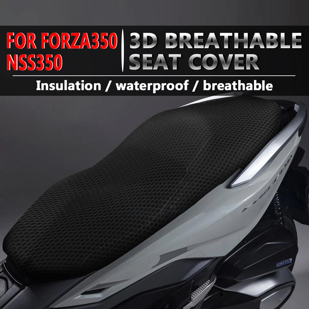 Pair Motorcycle 3D Mesh Fabric Seat Cover Anti-slip Breatheable For BMW R1200GS