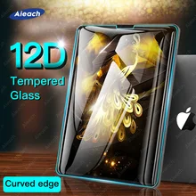Nova borda curvada 12d filme temperado para ipad 10.2 2018 9.7 2017 protetor de tela para ipad pro 11 10.5 9.7 ar 1 2 3 mini 4 5 vidro(China)
