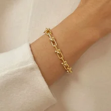 925 Sterling Silver Lock Chain Bracelet for Women Men Vintage Handmade Hasp Adjustable Bracelet Party Jewelry Gift