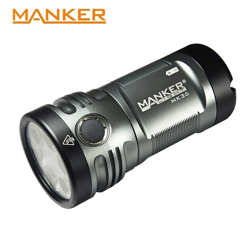 Светодиодный фонарик Manker MK36 12000 лм 6x CREE XHP50.2 V3 с перезаряжаемым портом USB Type-C и