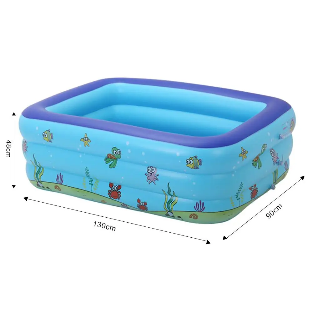 Надувной детский бассейн большой размер надувной квадратный портативный открытый детская Ванна для бассейна детский бассейн 4