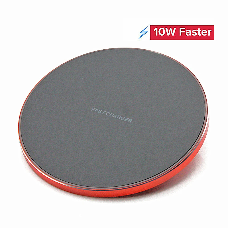 

10W LED Qi Wireless Charger for iPhone X/XS Max XR 8 Plus USB Wireless Charger for Samsung S8 S9 S7 Wireless Charging pad charge