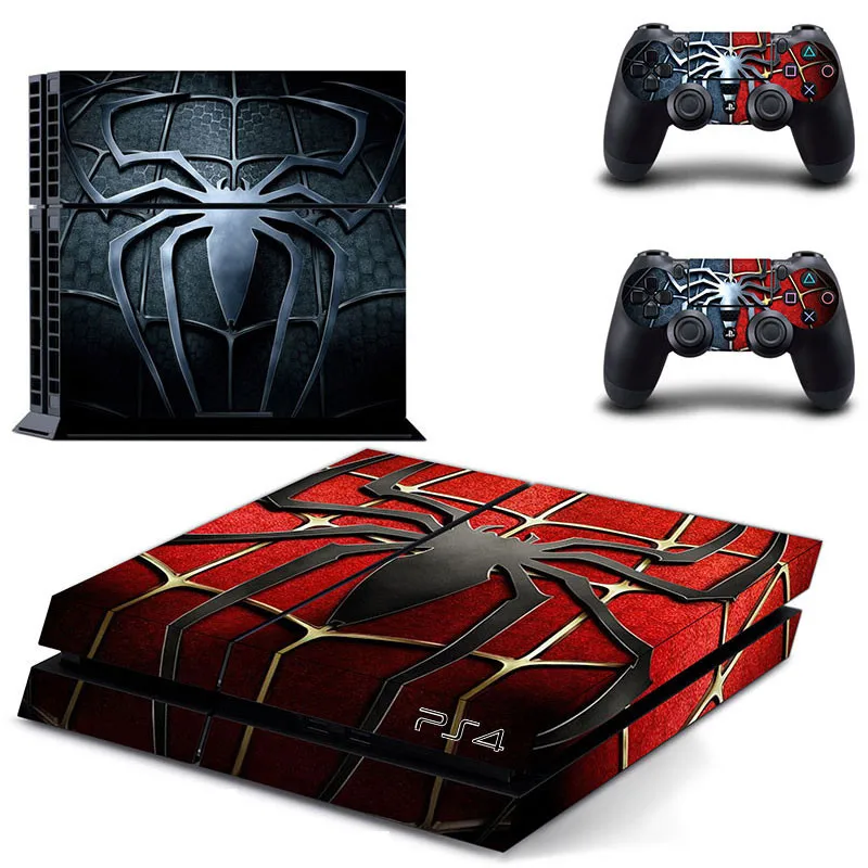 

Spider-Man Play station 4 Stickers,PS 4 Sticker PS4 Skin Decal Pegatinas Adesivo For PlayStation 4 console and 2 controller