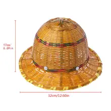 Ручная вязка бамбуковый строительный жесткий шлем дышащий защитный шлем