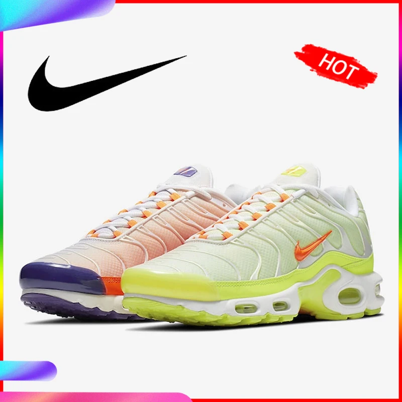 Оригинальный Nike Оригинальные кроссовки Air Max TN плюс Цвет флип Для мужчин бега обувь дышащая кроссовки спортивные 2019 Новое поступление CI5924-531