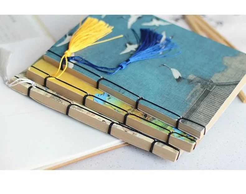 Branco Kraft Sketchbook, Bloco De Notas Retro, Papelaria Estudante