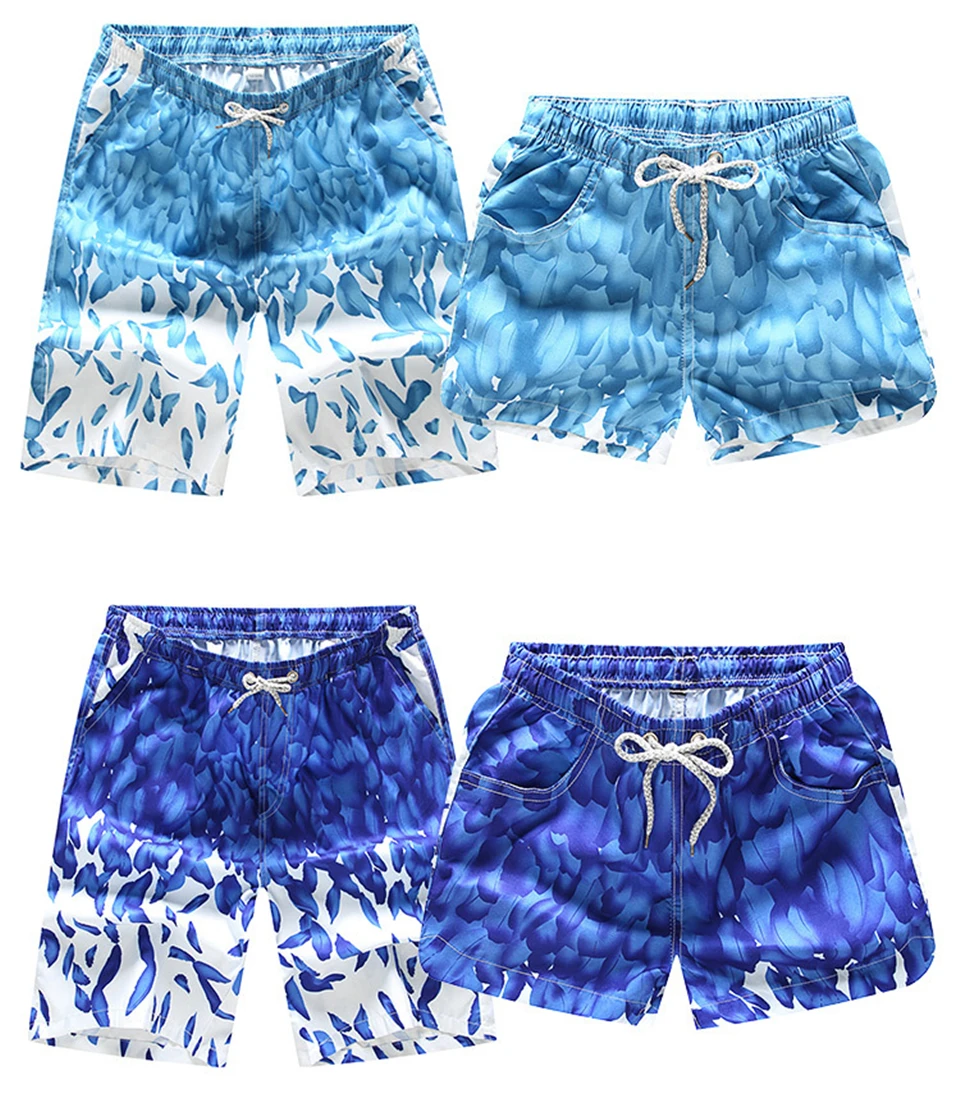 de natação M-4XL plus size calções de verão