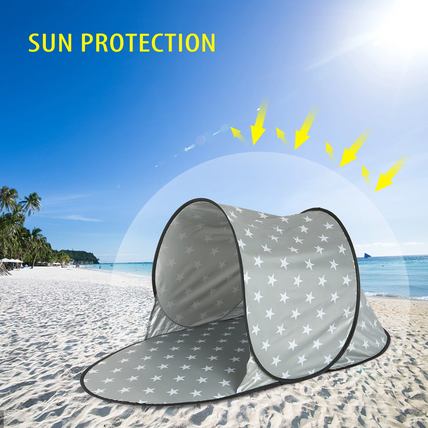 

Automatic Outdoor Baby Beach Tent Waterproof Anti UV Beach Tent Ultralight Pop Up Tent Summer Sea Sun Shelters Awning Sunshade