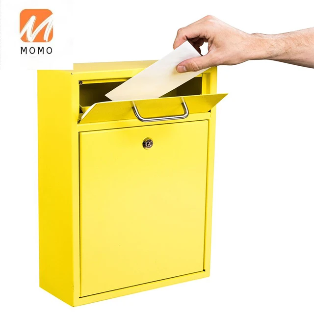 Horganyzott Acél Design Postafiók Posta Doboz Kültéri Falra Szerelt Vízálló Levelező Dobozok - Image 5