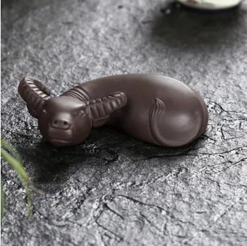 

NEW ARRIVAL PROMOTION YIXING PURPLE CLAY PURE DIY COW CHINESE TEA PETS LITTLE MONK CARTOON MAITREYA TEA ORNAMENTS T337