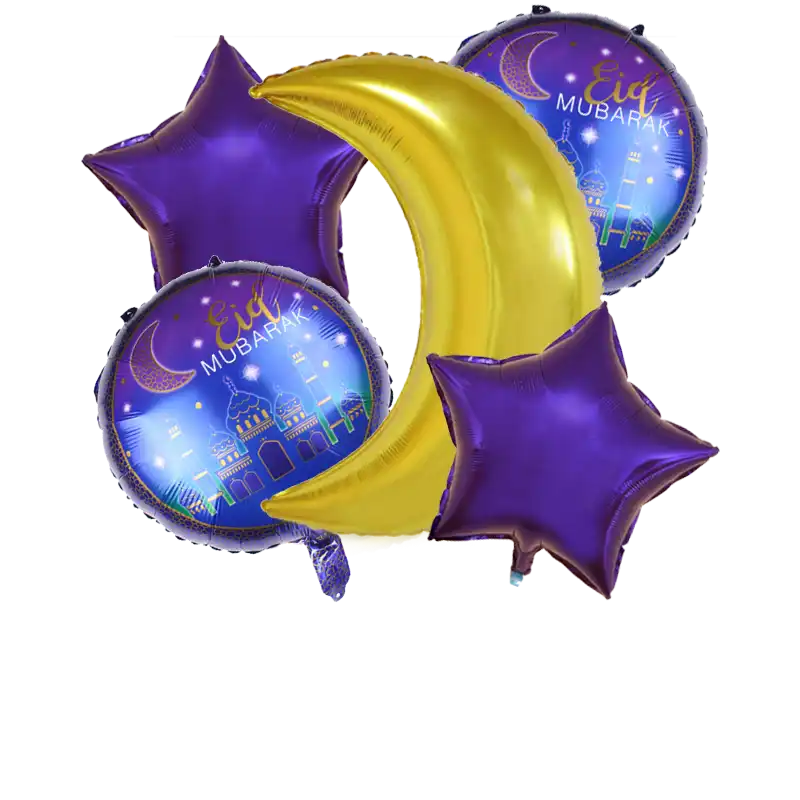 1set Ramadan Kareem Balloons Stand Eid Mubarak Banner Islamic Pilgrimage Ramadan Decoration For Muslim Event Party Supplies Ballons Accessories Aliexpress