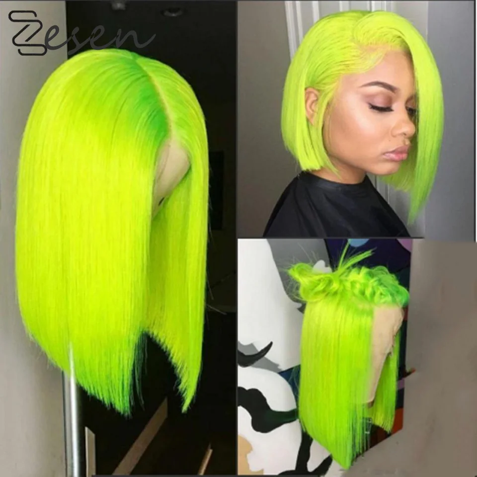 Gran venta Peluca con malla Frontal de pelo lacio sintético Zesen 13*4 pelucas de Color degradado y Color verde peluca Frontal de encaje para mujer 85ZYrbp6x Gran venta Peluca con malla Frontal de pelo lacio sintético Zesen 13*4 pelucas de Color degradado y Color verde peluca Frontal de encaje para mujer 85ZYrbp6x