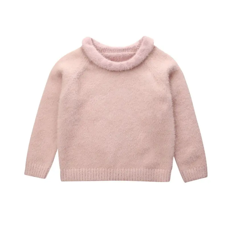  Newest Baby Girl Ruffle Knitted Sweater Warm Cardigan Pullover Tops Outwear /BY