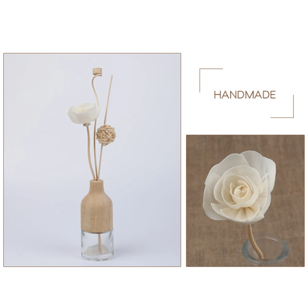5pcs Daisy Flower Rattan Reeds Fragrance Diffuser Non-fire Replacement Refill Sticks Home Living Room Aromatic Incense