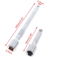 Hot Sale Hot New 50mm 100mm Long Extension Bar 1/4 Drive Ratchet Socket Extender Socket Tool New