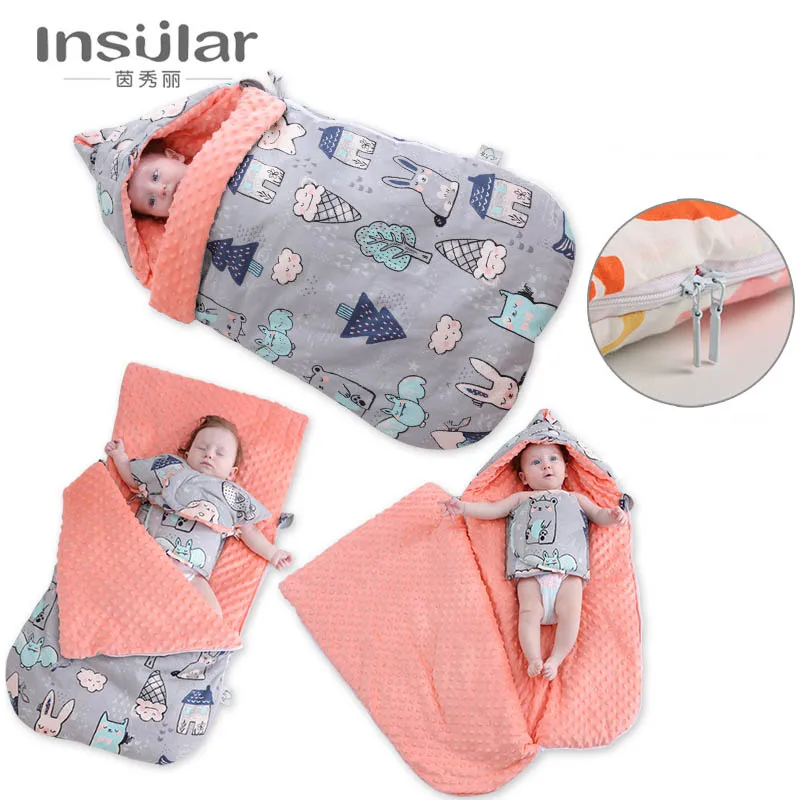 

Baby blanket Sleeping bag and quilt Used for baby stroller cushion Pure cotton Thickened Multi purpose Easy for travel