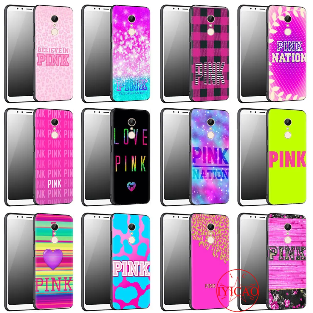Розовый VS абсолютно новый мягкий чехол LOVE PINK для Redmi Note Poco X2 K30 4X 5A Prime 6 7 8 Pro 8T |