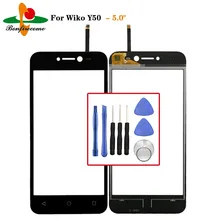 Écran tactile de remplacement pour Wiko Y50, capteur de numériseur, lentille avant en verre LCD=