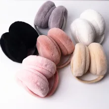 Милые простые наушники, женские зимние теплые наушники, удобные теплые наушники, подарки, закрывающие уши, наушники