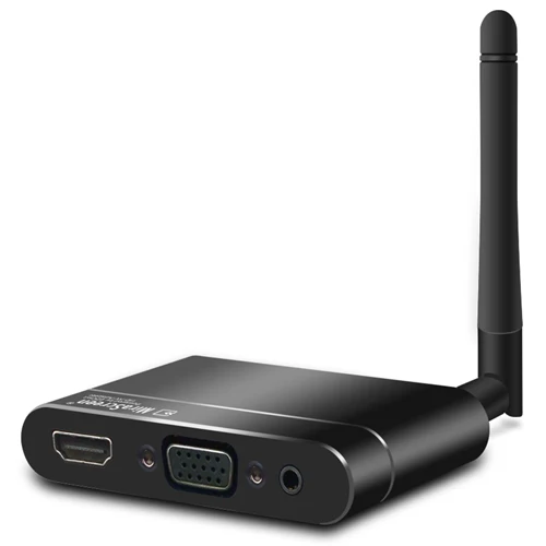 Черный JKING Smart Беспроводной HDMI с экраном супер-антенна сигнала+ AV автомобильная навигация+ интерфейс HDMI+ интерфейс VGA - Цвет: Черный