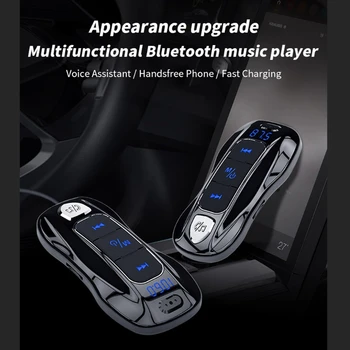 

Bluetooth 5.0 Stereo MP3 Player Wireless Handsfree Car Kit support Siri Type-C PD Fast Charger Car FM Transmitter
