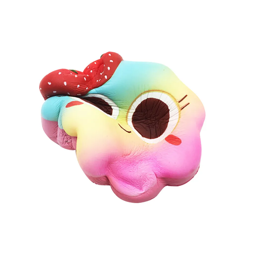 Cartoon Strawberry Cake Slow Rising Decompression Toy mood Cure Gifts Stress Relief novelty Fun Toys Gift for Children #B