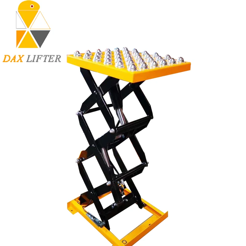 Heavy Duty 1t Capacity Stationary Electric Hydraulic Scissor Lift Table |