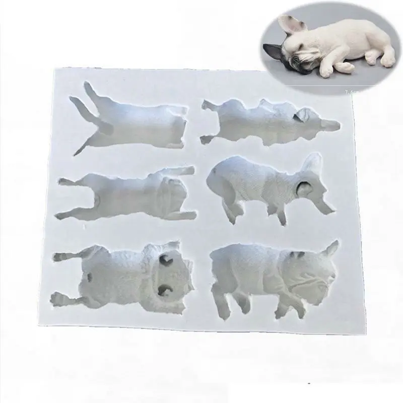 Силиконовая 3D форма для выпечки шоколада в виде собаки | Дом и сад