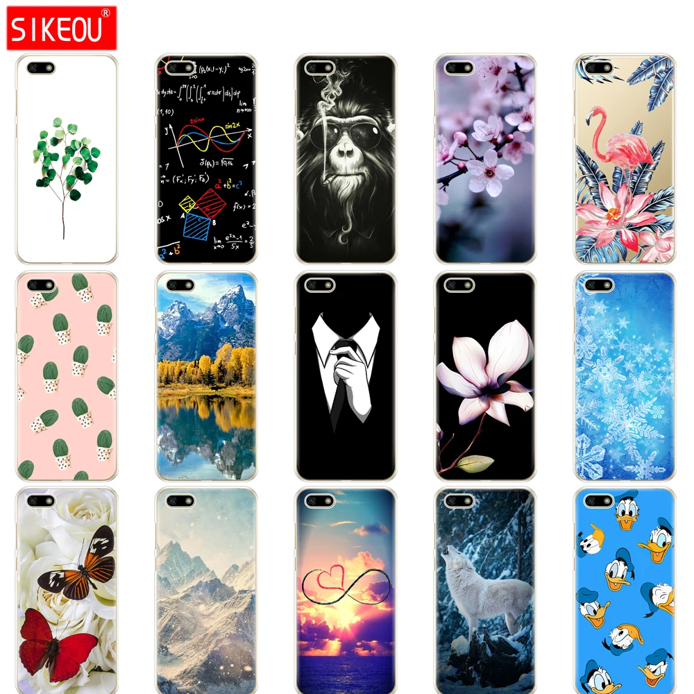 Силиконовый чехол для Huawei Y5 2018 PRIME 5 45 &quotдюймовый мягкий Tpu телефона задняя крышка