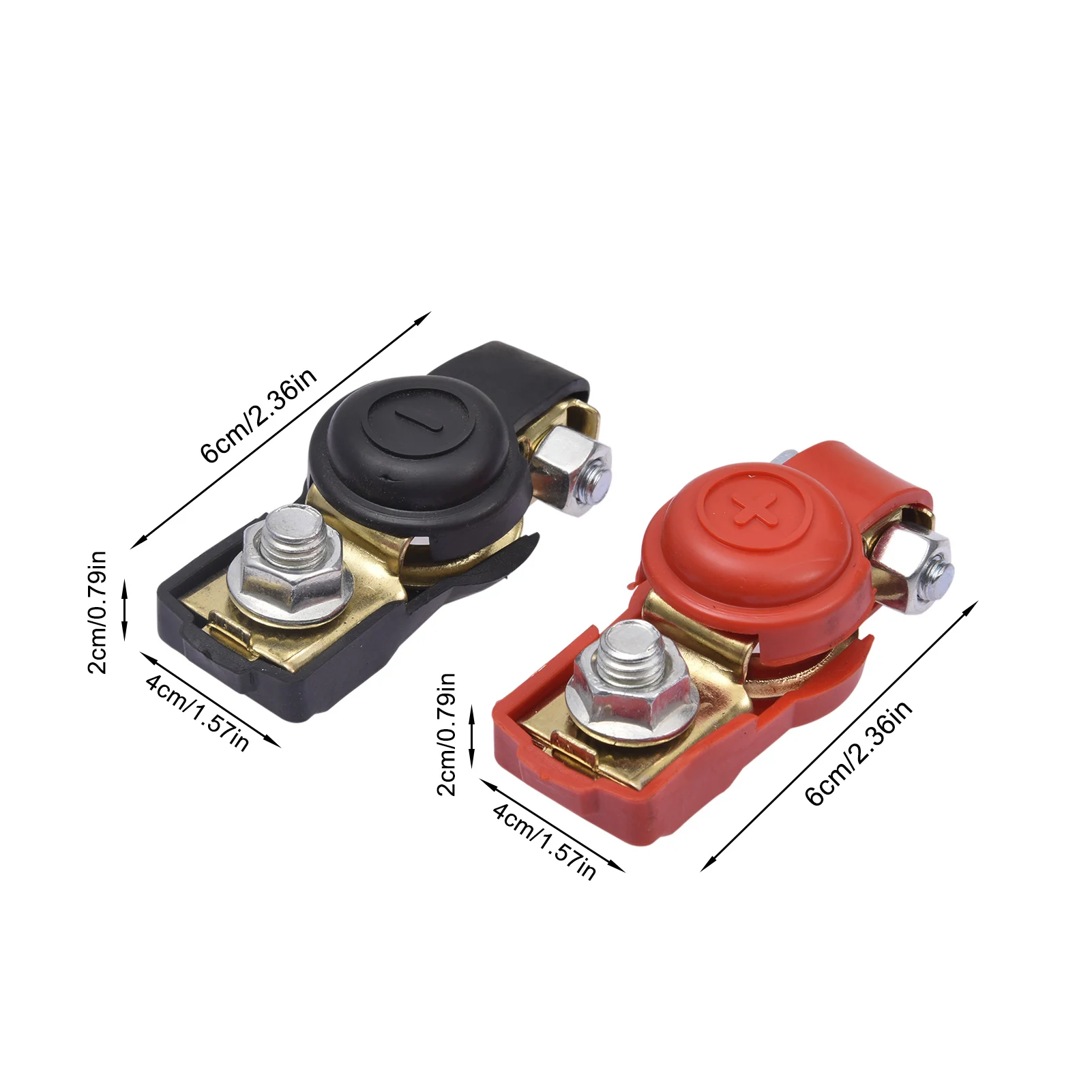 2PCS Car Battery Terminal Quick Release Lift Off Connector Positive Negative Vehicle Terminal Battery For Auto Car Accessories