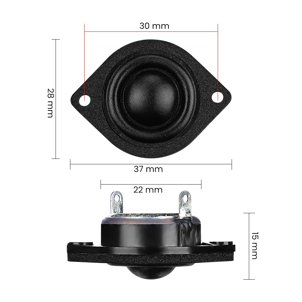 Aiyima Polegada Ohm 18w Tweeter Alto-falante de Áudio Unidade Alta Fidelidade Neodímio Cúpula Filme Seda Carro Agudos Alto-falante Alto Pitch Chifre Pcs - Image 3