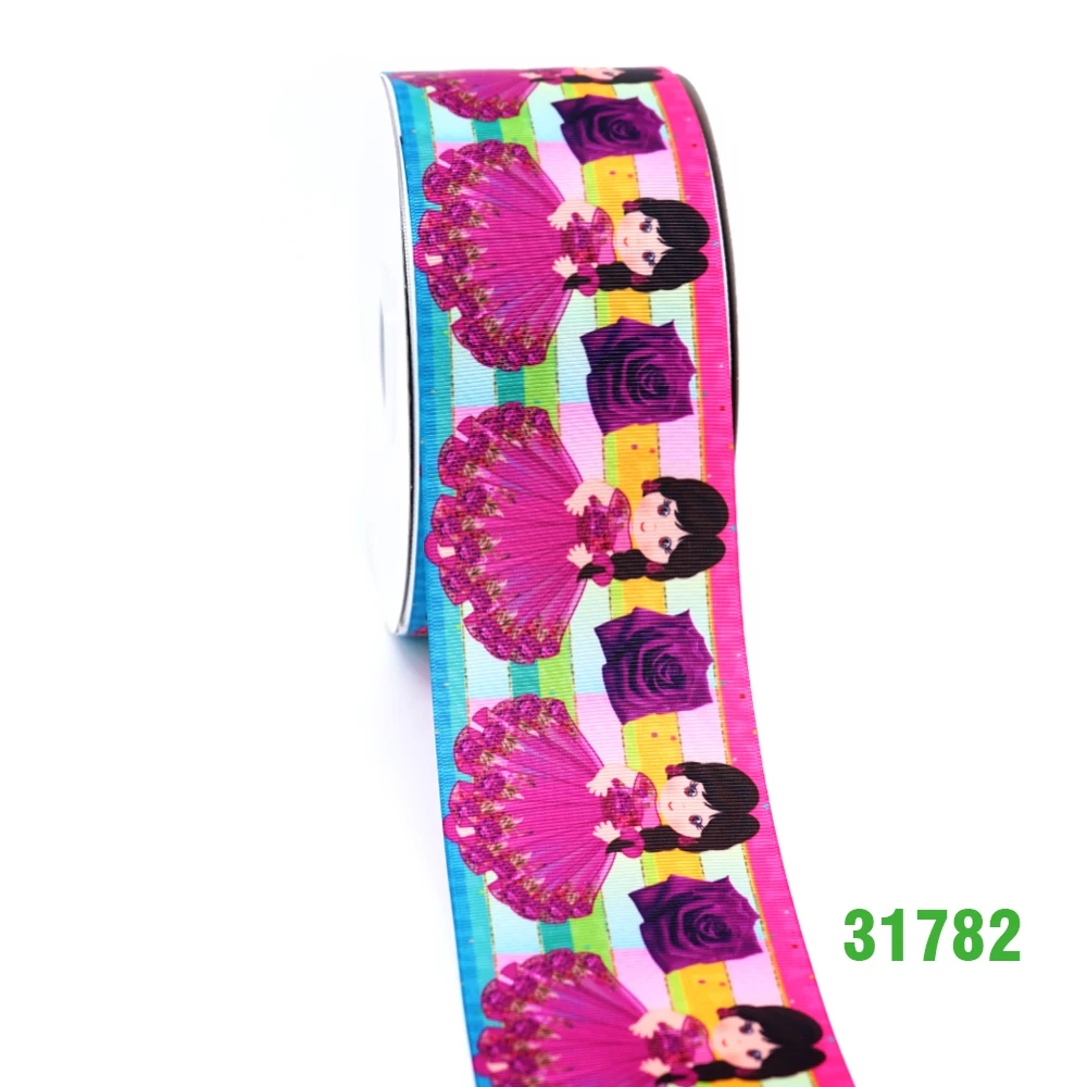 50 ярдов мультфильм напечатанный grosgrain ленты 31704 - Цвет: 31782