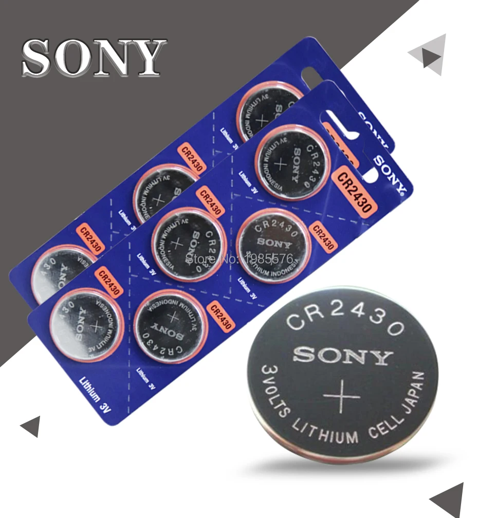 4pcs Sony Original Wholesale CR2430 DL2430 2430 3V Button Battery For Watch Toy Headphone