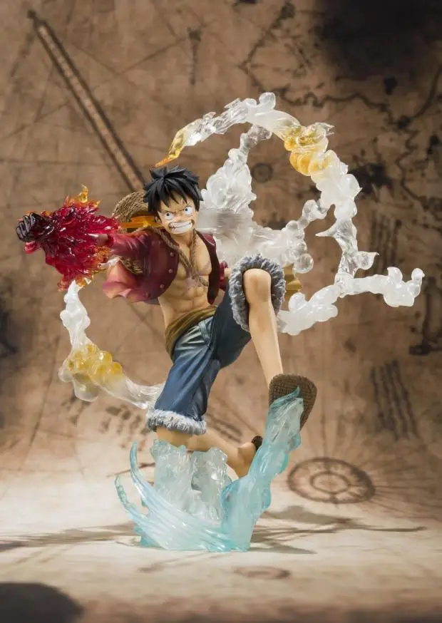 

Anime One Piece ZERO Fire Fists Punch Gun Luffy Fighting Version Model Garage Kit Decoration