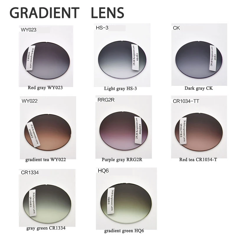 A Pair Dyed ADD Progressive Multifocal Optical Lenses Aspheric Prescription Scratch resistant 1.