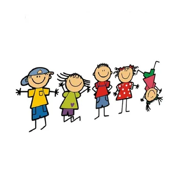 

28*10cm Cartoon naughty child car sticker fashion vinyl automotive accessories