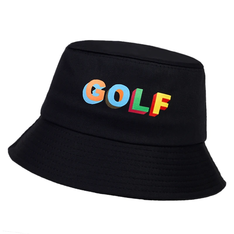 Fashion Golf Print Bucket Hat Casual Sunscreen Panama Hats Hip Hop Bucket Hat Unisex Foldable