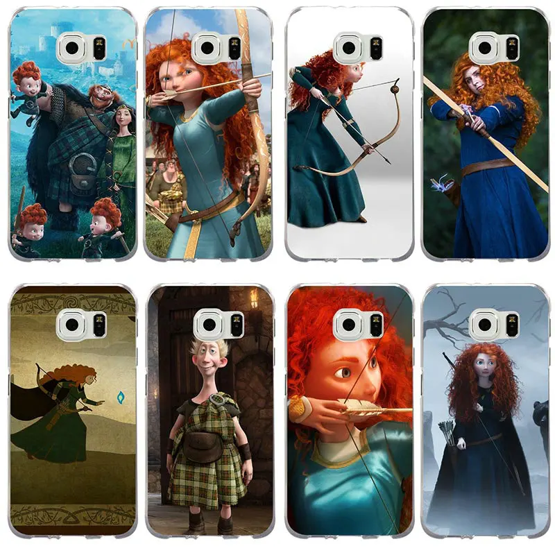 Soft TPU Phone Case for Samsung Galaxy S2 S3 S4 S5 Mini S6 S7 Edge S8 S9 S10 Plus Lite Note 8 9 Sehll Girl Brave Merida |